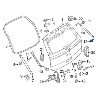 Ford OE - Rear Lower Liftgate Support Strut Holder