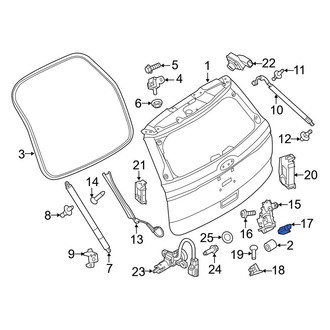 Ford OE - Rear Liftgate Latch Release Switch