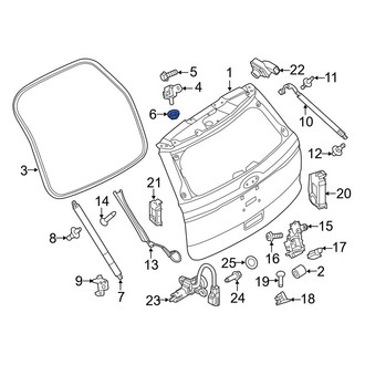 Ford OE - Liftgate Hinge Nut