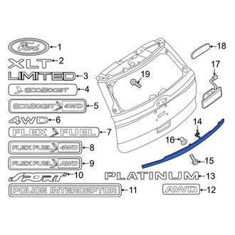 Ford OE - Rear Liftgate Finish Panel