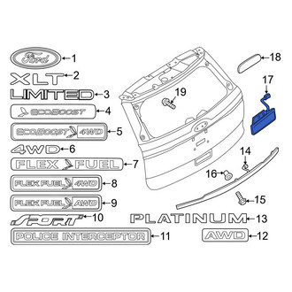 Ford OE - Rear Liftgate Latch Handle