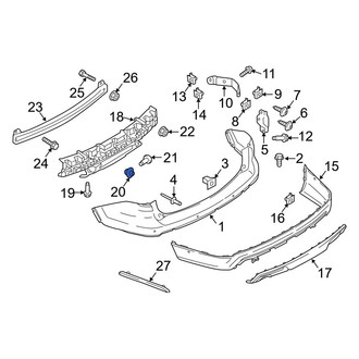 Ford OE - Bumper Impact Absorber Clip
