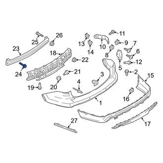 Ford OE - Rear Bumper Impact Bar Bolt