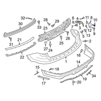 Ford OE - Sun Visor Holder Screw