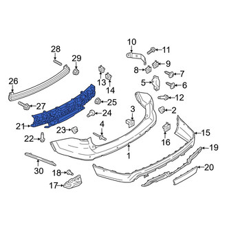 Ford OE - Rear Bumper Impact Absorber