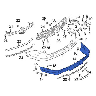 Ford OE - Rear Lower Bumper Cover