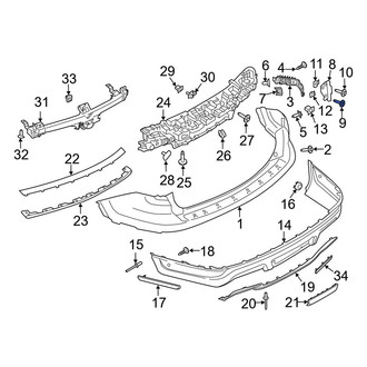 Ford OE - Bumper Cover Screw