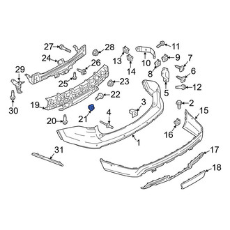 Ford OE - Bumper Impact Absorber Clip