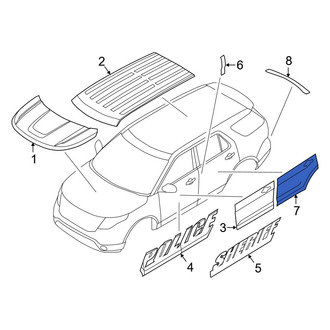 Ford OE - Rear Right Door Decal
