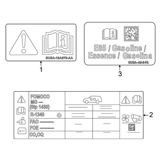 Ford OE - Information Labels - Labels
