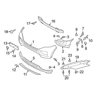 Ford OE - Front Bumper - Bumper & Components (W/O Timberline)