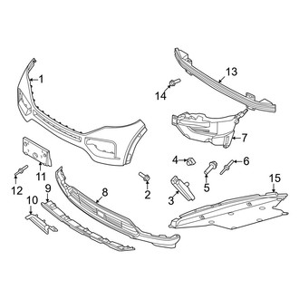 Ford OE - Front Bumper - Bumper & Components (With Interceptor)