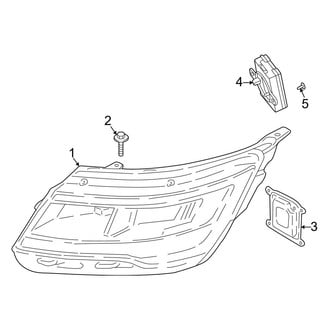 Ford OE - Front Lamps - Headlamp Components