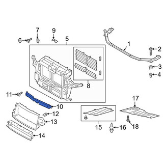 Ford OE - Front Lower Radiator Support Tie Bar