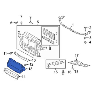 Ford OE - Front Upper Radiator Support Air Deflector