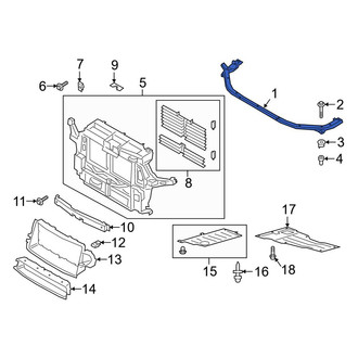 Ford OE - Front Upper Radiator Support Tie Bar