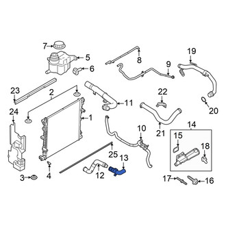 Ford OE - Upper Radiator Coolant Hose