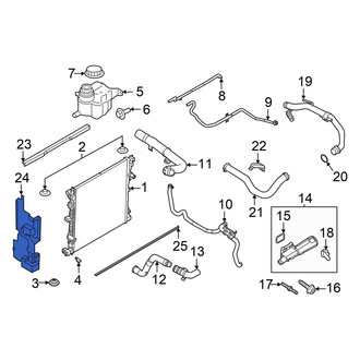 Ford OE - Right Radiator Air Seal