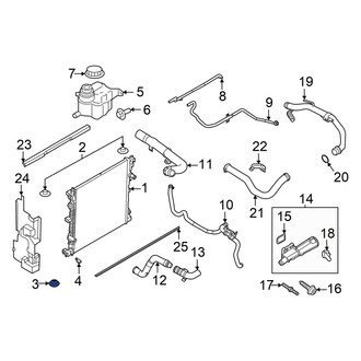 Ford OE - Lower Radiator Insulator