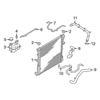 Ford OE - Cooling - Radiator & Components (3.0L)