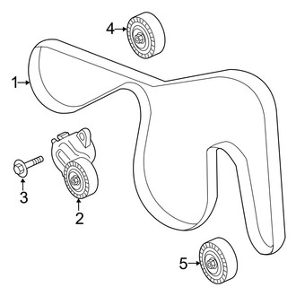 Ford OE - Cooling - Belts & Pulleys (3.0L)