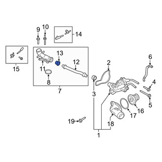 Ford OE - Engine Coolant Pipe Gasket