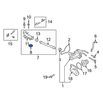 Ford OE - Engine Coolant Pipe Gasket