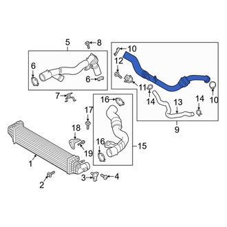 Ford OE - Rear Intercooler Pipe