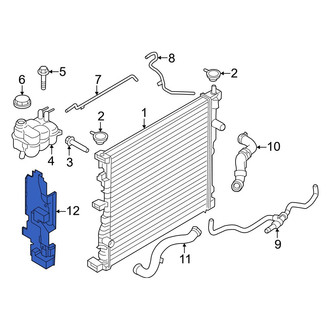 Ford OE - Left Radiator Air Seal