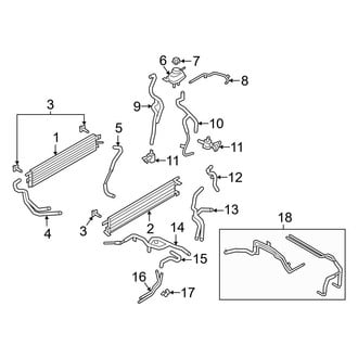 Ford OE - Cooling - Radiator & Components (Electric, Cooling), (FULL HYBRID EV-GAS (FHEV))