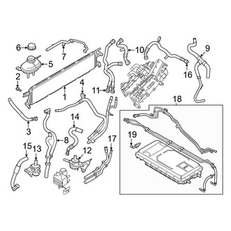 Ford OE - Cooling - Radiator & Components (Electric, Cooling), (FULL HYBRID EV-GAS (FHEV))