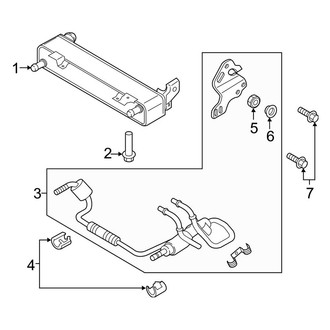 Ford OE - Cooling - Trans Oil Cooler (W/O Interceptor), (Limited Hybrid)