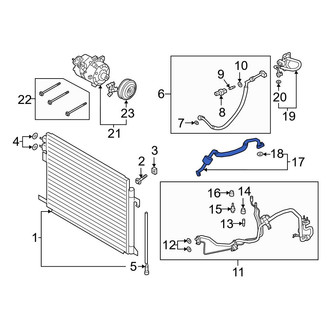 Ford OE - Front A/C Refrigerant Suction Hose