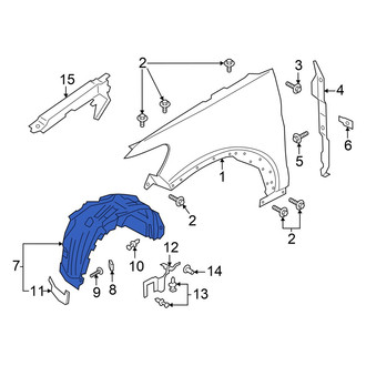 Ford OE - Front Right Fender Splash Shield