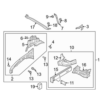 Ford OE - Fender - Structural Components & Rails