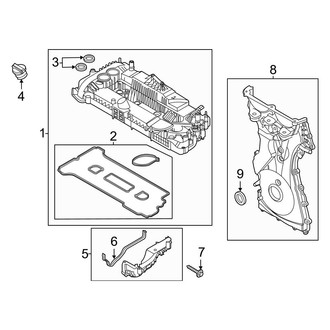 Ford OE - Engine - Valve & Timing Covers (2.3L)