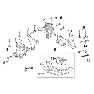 Ford OE - Automatic Transmission Mount Bolt