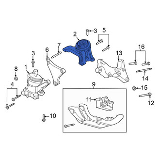 Ford OE - Left Engine Mount