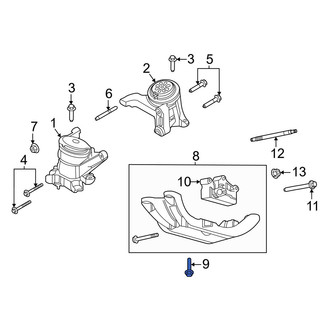 Ford OE - Transmission Crossmember Bolt