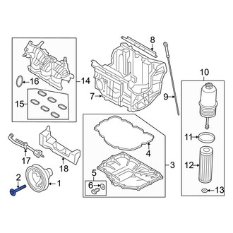 Ford OE - Engine Crankshaft Pulley Bolt