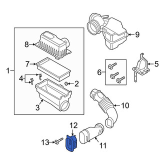 Ford OE - Front Engine Air Intake Hose