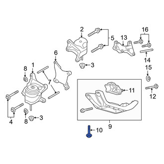 Ford OE - Transmission Crossmember Bolt