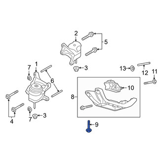 Ford OE - Transmission Crossmember Bolt