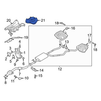 Ford OE - Rear Right Floor Pan Heat Shield