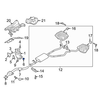 Ford OE - Catalytic Converter Nut