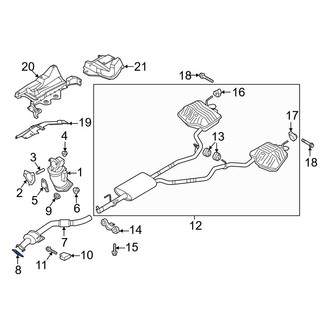 Ford OE - Rear Catalytic Converter Gasket