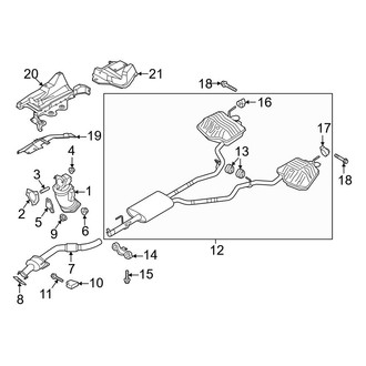 Ford OE - Exhaust System - Exhaust Components (2.3L)
