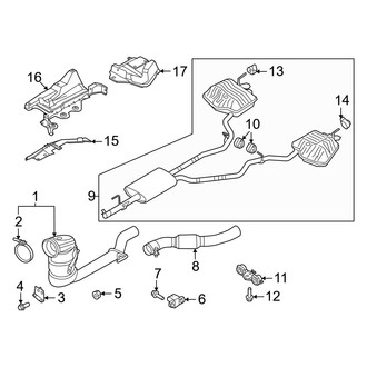 Ford OE - Exhaust System - Exhaust Components (2.3L)