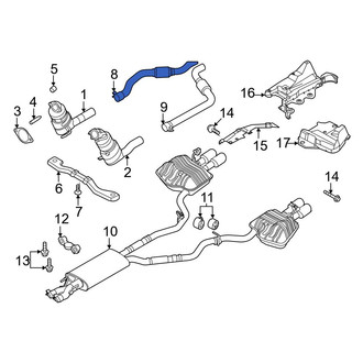 Ford OE - Right Exhaust Intermediate Pipe