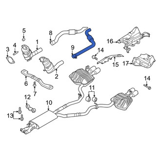 Ford OE - Left Exhaust Intermediate Pipe